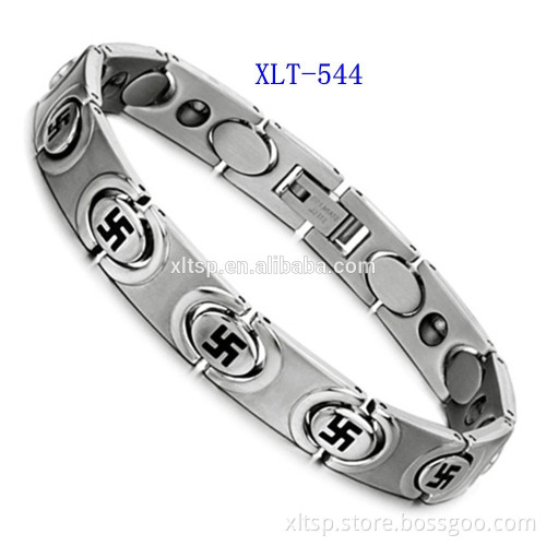Black and original color germanium ion tungsten bracelet